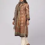 Coffee Kantha Odyssey Theme Shalwar Kameez