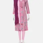 Watermelon Pink Kantha Odyssey Theme Shalwar Kameez