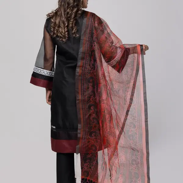 Black Kantha Odyssey Theme Shalwar Kameez