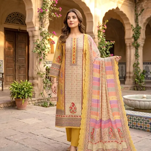 Classic Cotton Barish Digital Printed Salwar Kameez