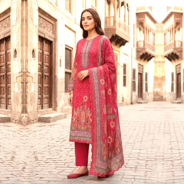 Cotton Barish Ari Sequene Digital Printed Dress Material