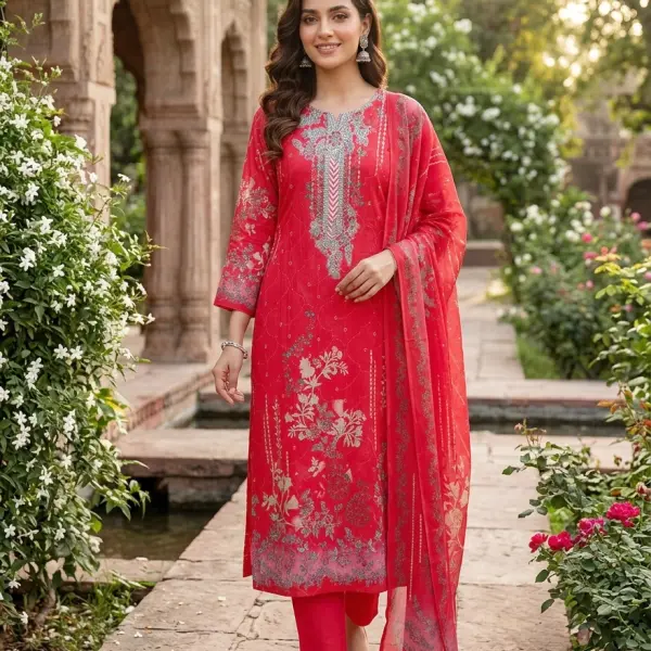 IBadat Digital Printed Dress Material Salwar Kameez
