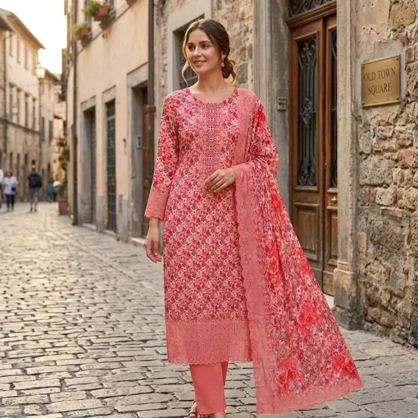 Marshaal Digital Print With Heavy Embroidery