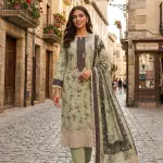 Laser Cut digital Printed Salwar Kameez Dress
