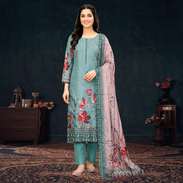 Fancy Work Salwar Kameez Boutique Digital Print