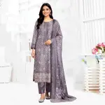 Laser Cut Untitched Salwar Kameez Digital Print
