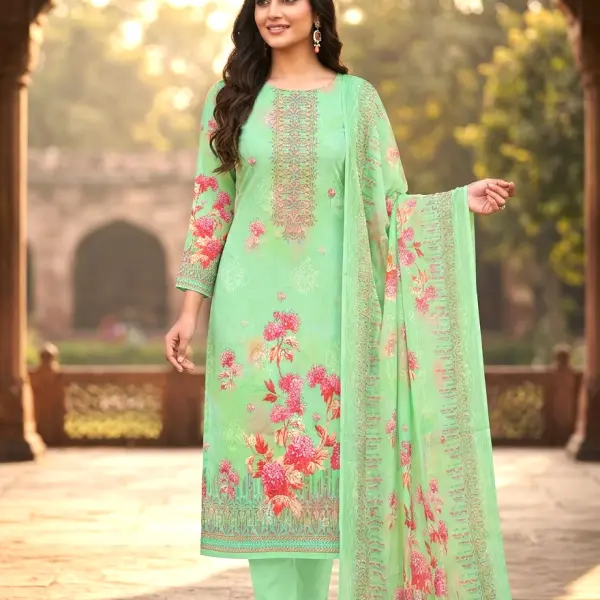 Glossy mannat amazing cotton unstitch salwar kameez